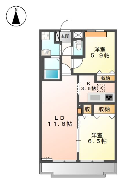 アンプルールの間取り