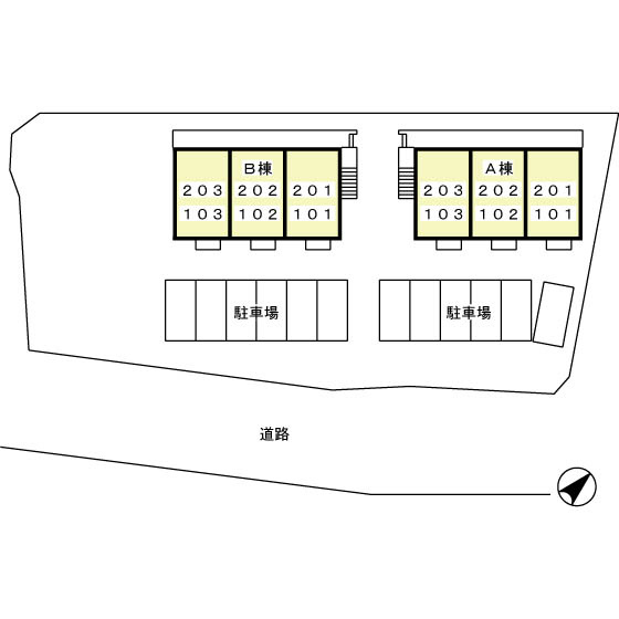 カンパーレ　Ａ　　刈谷市近郊の賃貸ならクラスホーム刈谷店の区画図