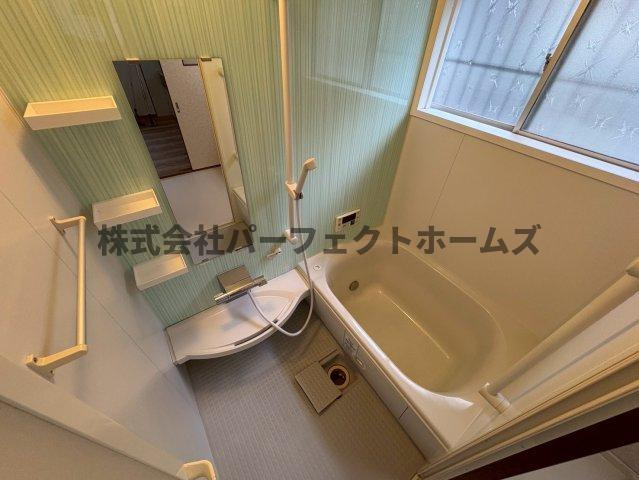 茄子作2丁目戸建　賃貸の浴室|コンパクトで使いやすいお風呂です