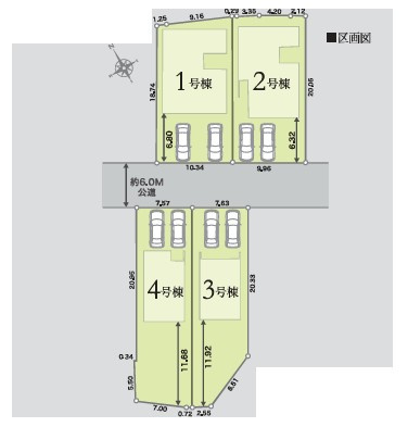 【区画図】 | LIGNAGE東松山市石橋  【平屋】新築住宅