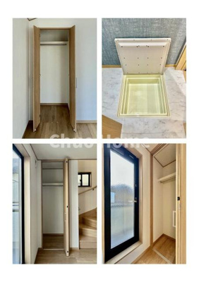 【収納】 | 江戸川区南葛西6丁目新築分譲住宅 | 居室にはクローゼットを完備し、自由度の高い家具の配置が叶うシンプルな空間です。お子様の成長と必要になる子供部屋を与えるにはぴったりの間取りですね。