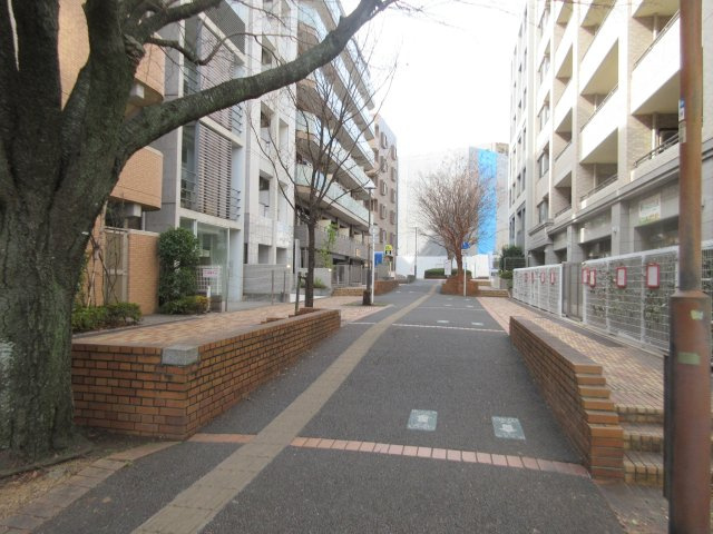 アムールふれあいの丘の周辺|駅まで続く歩道　※現況優先