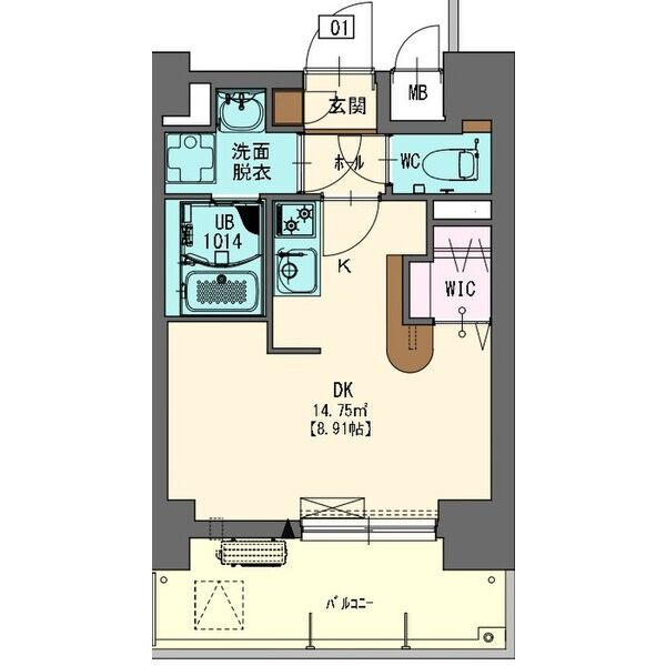エステシア名駅の間取り