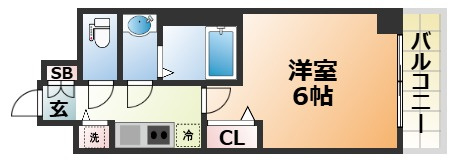 プレサンス三宮エレガンシアの間取り