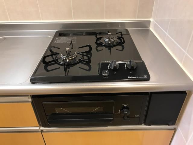 エイチ・ツーオー新深江のキッチン|二口コンロ