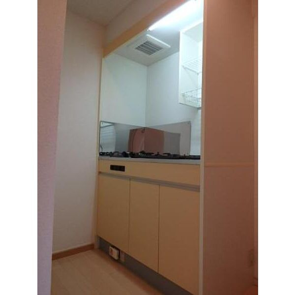 ヨーロピアンシャレー城南町のキッチン|コンロ付のシステムキッチンです♪