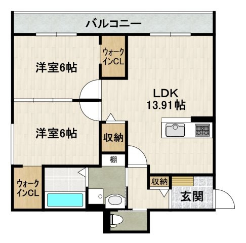 アイメゾン　ドゥ　シトラスの間取り
