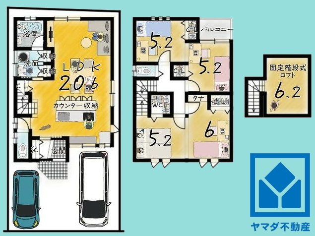 伏見区醍醐御霊ケ下町の間取り