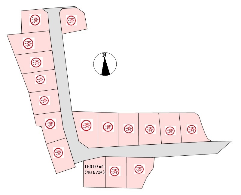 土地　須坂市大字坂田の区画図