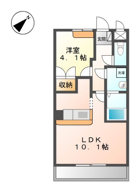 クラージュの間取り