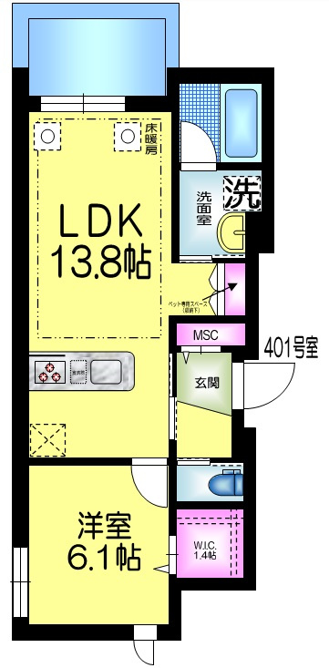 グランウェストの間取り