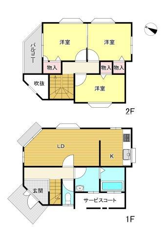 八街市富山　中古戸建の間取り