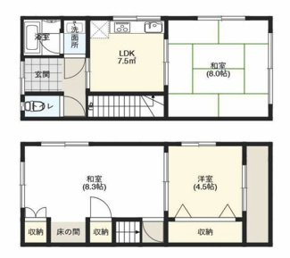 【間取り】 | 尼崎市神崎町　中古戸建