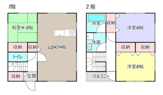 【間取り】 | Ｋ’Ｓヴィレッジ笹川