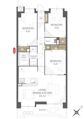 【間取り】ダイアパレス大橋南弐番館 