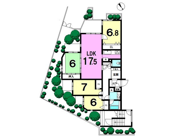 アートフォルム富塚の間取り|4LDKのゆとりある間取りです。

