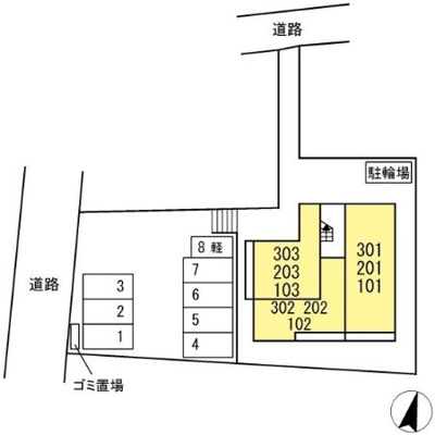 【区画図】 | D-ROOM飯倉2丁目