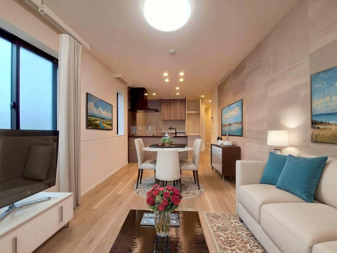 アレーズＫＡＳＨＩＷＡＮＯＨＡの間取り|リビングに床暖房あり