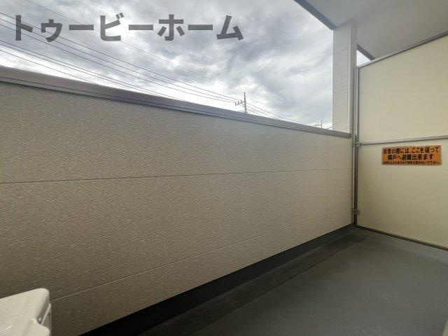 ジーメゾン狭山東三ツ木のバルコニー|外からの目が気にならないバルコニーで洗濯物が干せます