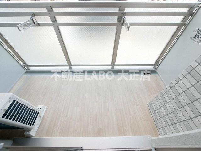 エスリード難波ザ・アークのバルコニー