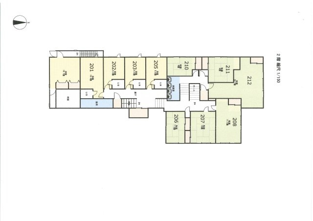 南箕輪村　売り旅館の間取り|2階間取り