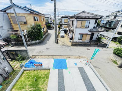 【展望】 | 柏市篠籠田新築戸建（篠籠田２期） | バルコニーより道路側眺望