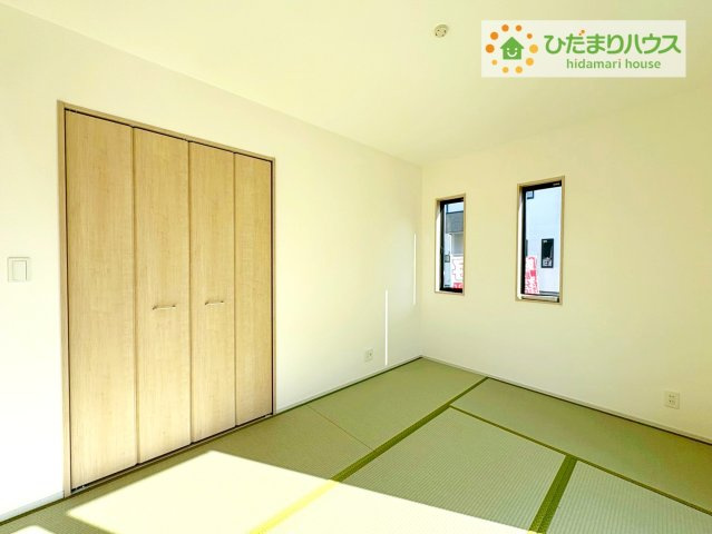 いろどりアイタウン那珂市杉　新築戸建　4号棟の和室|すぐ横になれる和室は、みんなの憩いの場(*^-^*)