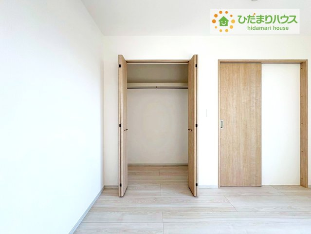 いろどりアイタウン那珂市杉　新築戸建　4号棟の収納|居室にゆとりが持てる大収納クローゼット付き♪