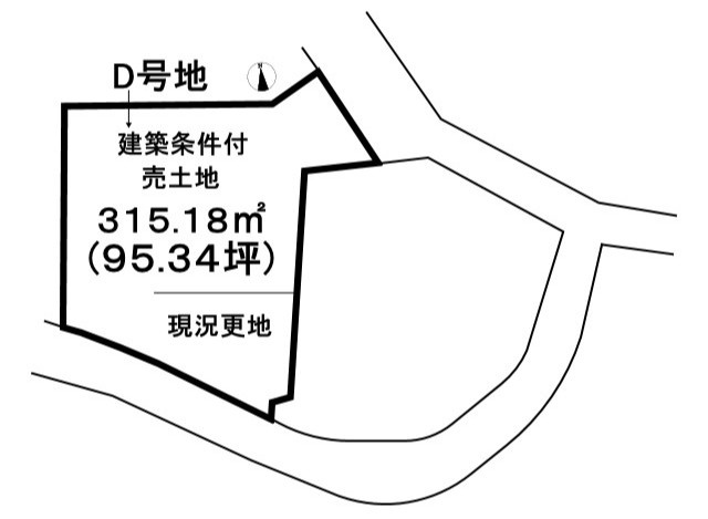 売土地　大井町並河1丁目の土地図