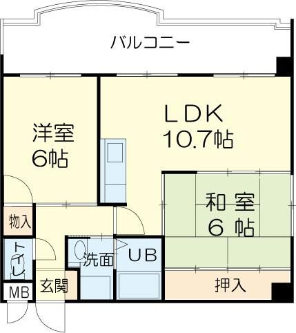 ロイヤルコーポ加古川の間取り