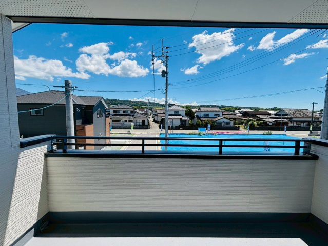 よかタウン/菊池郡菊陽町/久保田4期/3号棟の展望|外観。設備等・ご確認下さい☆完成済みの為、即案内可能です！お電話下さい☆当日内覧大歓迎☆