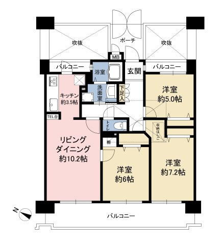 【間取り】 | エイルヴィラ空港東☆仲介手数料無料☆