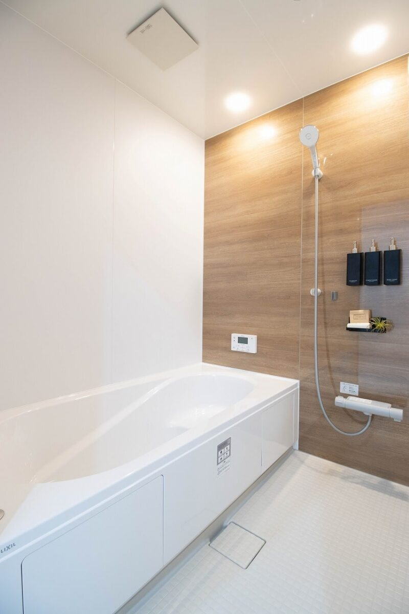 広島市安佐南区安東５丁目　新築一戸建ての浴室