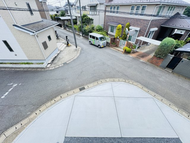 松戸市上本郷新築戸建【上本郷小学校：6分】の展望|バルコニーより道路側眺望