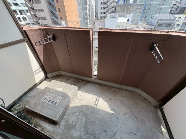 大阪市西区北堀江２丁目の賃貸マンションのバルコニー