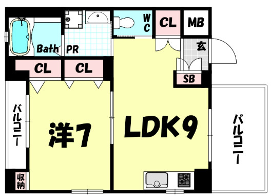 呉ビルの間取り