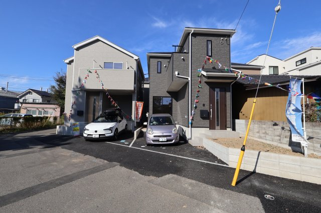 《仲介手数料無料》桜区中島４丁目14-17新築一戸建てクレイドルガーデンの外観|撮影日 2025年11月15日 12:40 晴れ