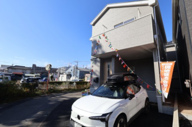 《仲介手数料無料》桜区中島４丁目14-17新築一戸建てクレイドルガーデンの外観|撮影日 2025年11月15日 12:40 晴れ