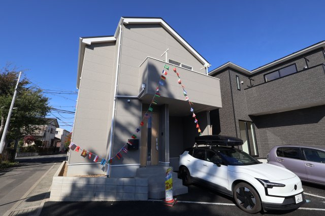 《仲介手数料無料》桜区中島４丁目14-17新築一戸建てクレイドルガーデンの外観|撮影日 2025年11月15日 12:40 晴れ