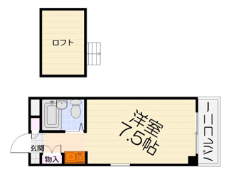 【間取り】 | ベース1浜寺