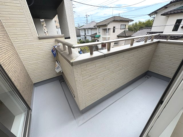 【バルコニー】 | 福岡市東区奈多1丁目　1号棟（全2棟）【仲介手数料無料・0円】 | 現地写真。