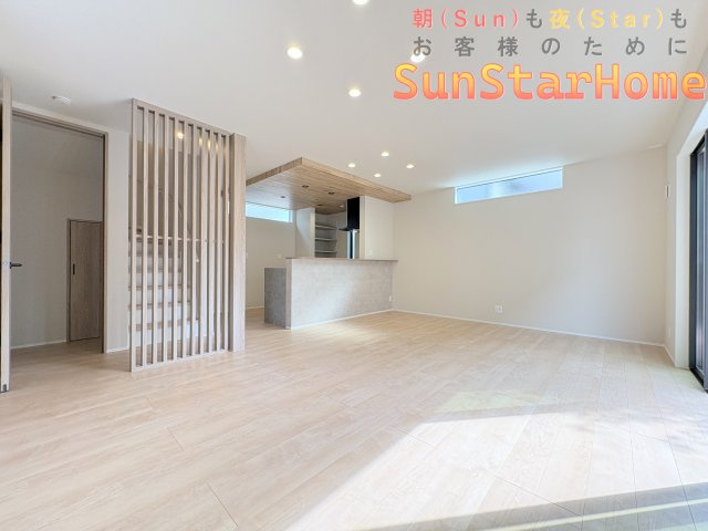 【※サンスターホーム限定物件】立川市砂川町3丁目　建築条件付き売地　高機能住宅の完成予想図|リビングイメージ