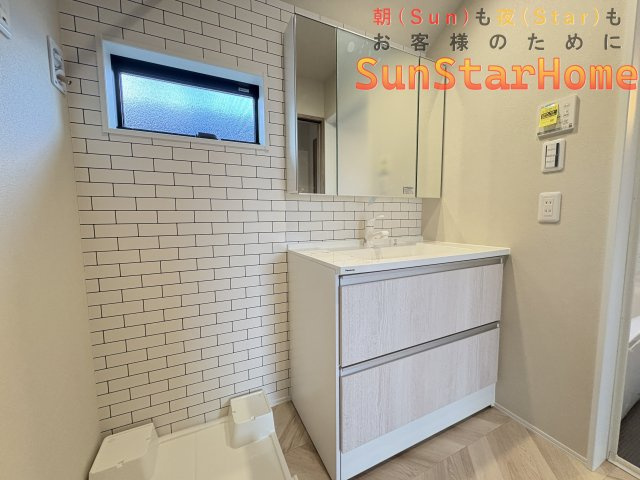【※サンスターホーム限定物件】立川市砂川町3丁目　建築条件付き売地　高機能住宅の完成予想図|洗面、お選びいただけます