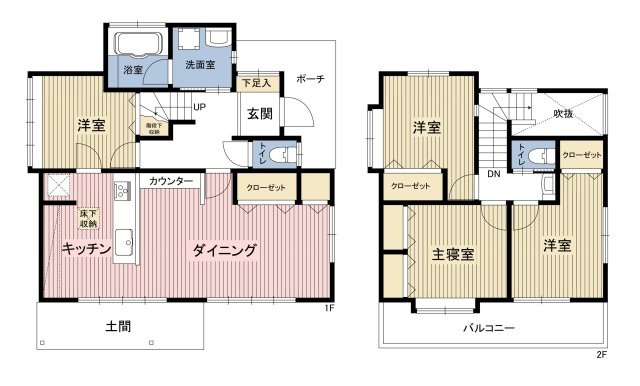【間取り】 | 福岡市南区弥永２丁目 　戸建て | 大家族でもゆったり暮らせる4LDKですリフォーム済みで気持ちよく新生活を始められます