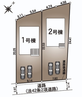 【区画図】 | クレイドルガーデン光市虹ヶ丘第7　二号地