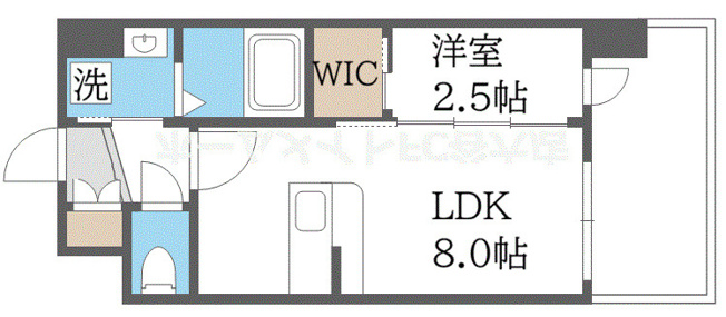 【間取り】 | セレニテ南堀江エクラ
