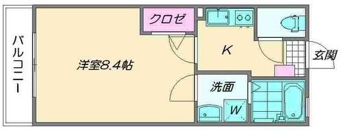 クレフラスト小戸Bの間取り