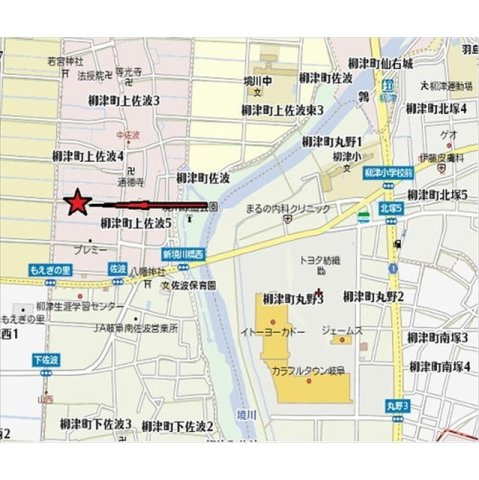 岐阜市柳津町上佐波５丁目のアパートの外観