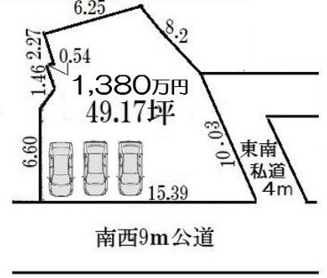 小田原市多古　売地の土地図