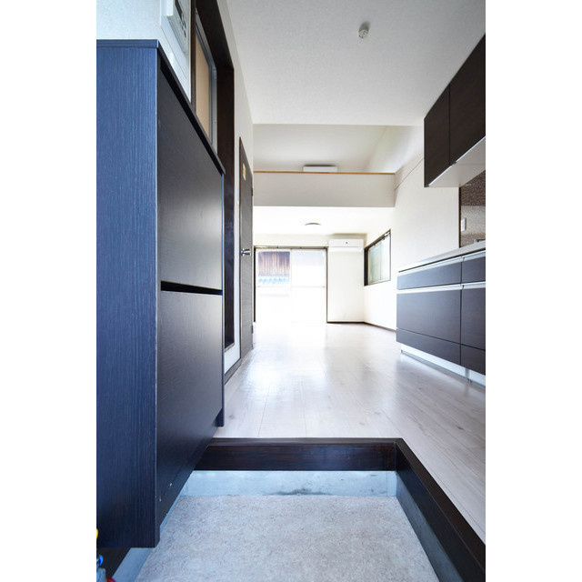 シティベール高良内B棟の玄関|シンプルで使いやすい玄関です